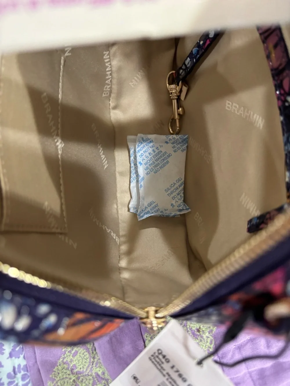 Bright Multi-Color Dome Crossbody Bag by Brahmin Lane - Picture 4 of 5